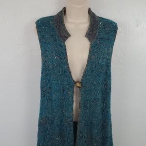 Coldwater Creek long cardigan vest size L